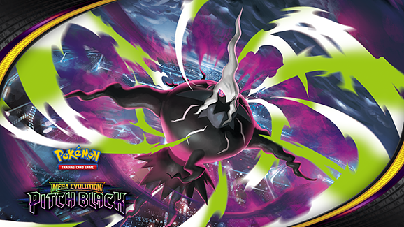 Pokemon Mega Evolution: Pitch Black promo image containing Mega Darkrai